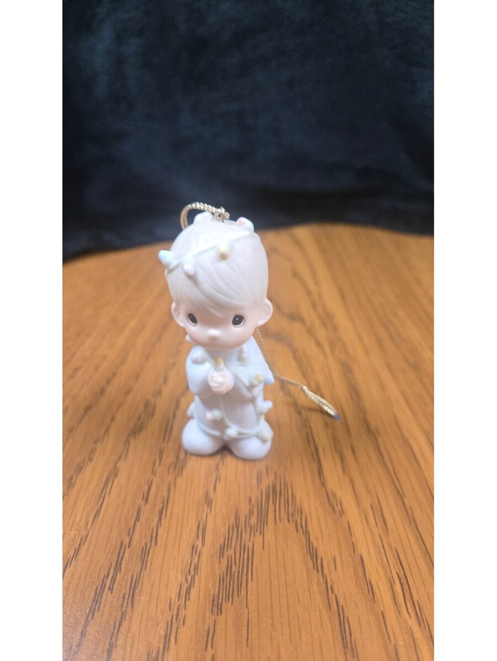 1985 Precious Moments Porcelain Christmas Angel Ornament Figurine